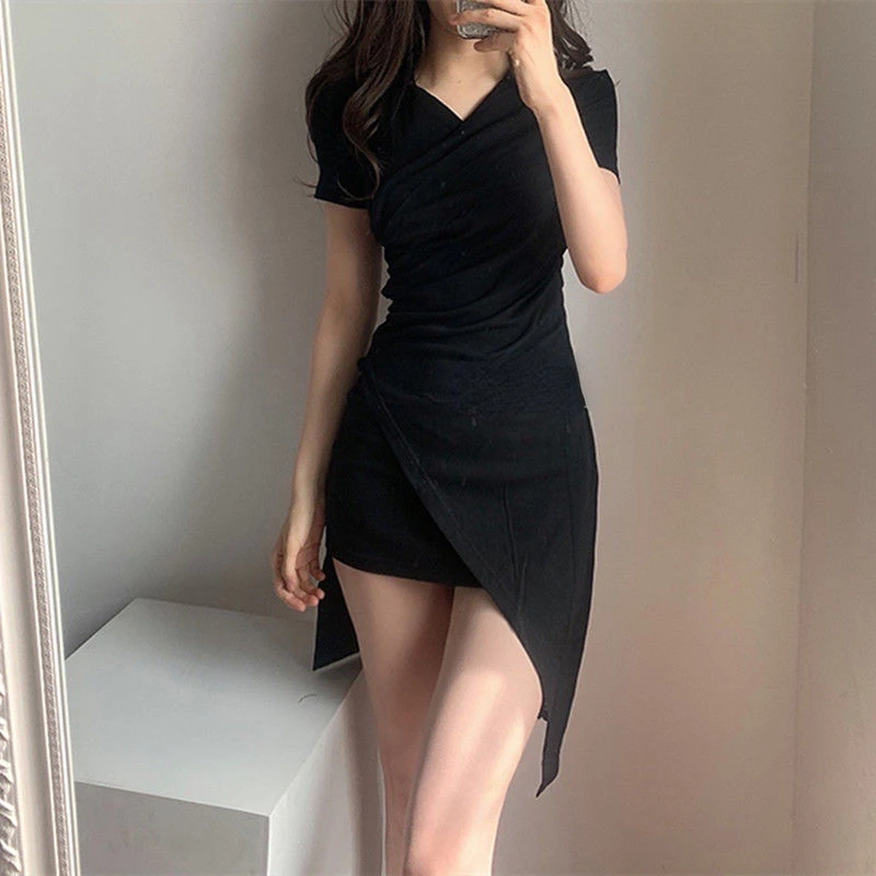 Clothing Short Female Dresses 2024 Night Club Women's Dress Mini Bodycon Tight Summer Fashion Sensual Sexy Y2k Retro Outfits Xxl - Image 5