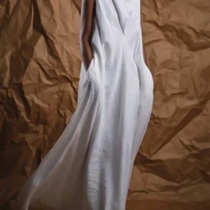 S45fb65b9cf174535a9bbad6e0d826874n.webp Casual Women's Plus Size Cotton Linen Dress Pockets Turtleneck Elegant Vintage Sleeveless Summer Female Tank Dresses 2023