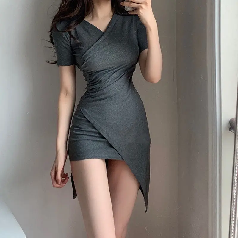 Clothing Short Female Dresses 2024 Night Club Women's Dress Mini Bodycon Tight Summer Fashion Sensual Sexy Y2k Retro Outfits Xxl